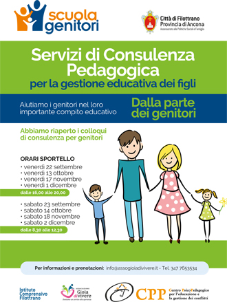 Volantino consulenza pedagogica 2023